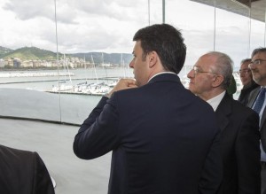 Renzi a Salerno, visita Stazione marittima firmata Zaha Hadid
